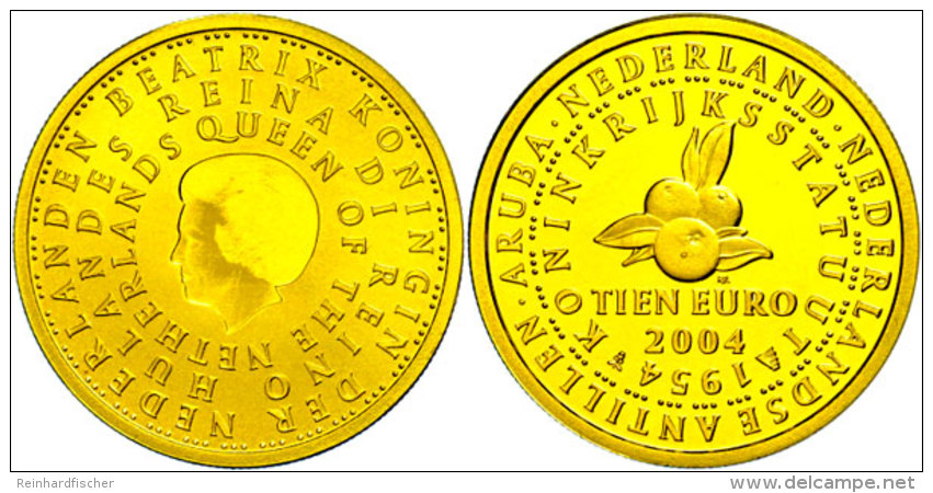 10 Euro, Gold, 2004, 50 Jahre Statut F&uuml;r Das K&ouml;nigreich Der Niederlande, KM 251, Sch&ouml;n 137, Im... - Otros & Sin Clasificación