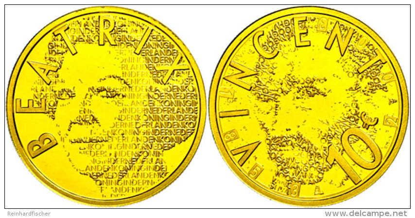 10 Euro, Gold, 2003, 150. Geburtstag Von Vincent Van Gogh, KM 246, Sch&ouml;n 129, Im Holzetui Mit Kapsel Und... - Otros & Sin Clasificación