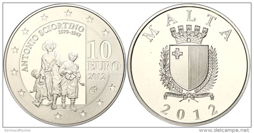 10 Euro, 2012, Les Gavroches, Sch&ouml;n 145, Mit Zertifikat In Ausgabeschatulle, PP.  PP10 Euro, 2012, Les... - Malta