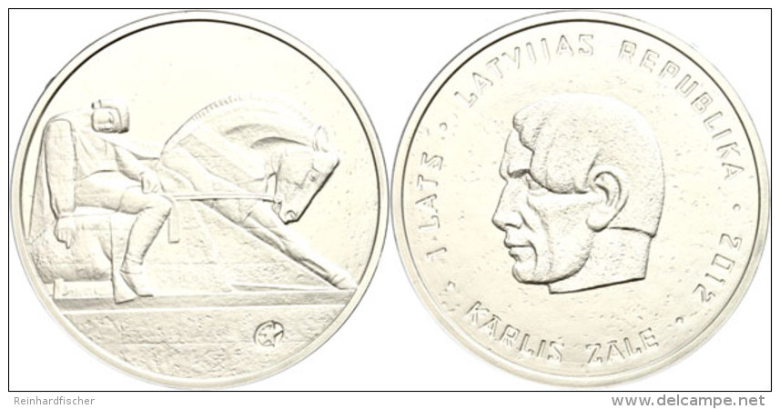 1 Lats, 2012, Karlis Zale, Km 132, Sch&ouml;n 131, Im Etui Mit Kapsel, Auflage Nur 7.000 St&uuml;ck, PP.  PP1... - Letonia