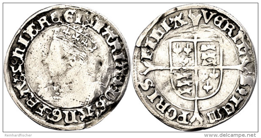 Groat (1,84g), 1553-1554, Mary, Seaby 2492, Pr&auml;geschw&auml;che, Ss.  SsGroat (1, 84g), 1553-1554, Mary,... - Otros & Sin Clasificación