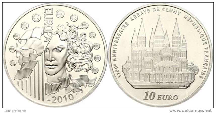 1,5 Euro, 2010, Europ&auml;ische W&auml;hrungsunion - Gr&uuml;ndung Der Abtei Von Cluny, KM 1681, Sch&ouml;n 1095,... - Otros & Sin Clasificación