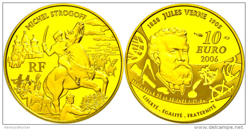 10 Euro, Gold, 2006, Michel Strogoff - Der Kurier Des Zaren, KM 2066, Sch&ouml;n 874, Im Etui Mit OVP Und... - Otros & Sin Clasificación