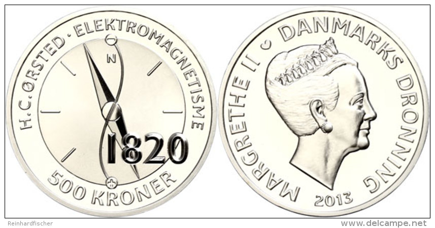 500 Kronen, 2013, Orsted, Mit Zertifikat In Ausgabeschatulle, PP.  PP500 Coronas, 2013, Orsted, With... - Dinamarca