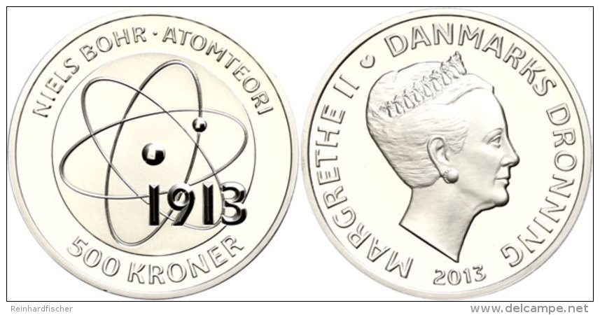 500 Kronen, 2013, Bohr, Mit Zertifikat In Ausgabeschatulle, PP.  PP500 Coronas, 2013, Bohr, With Certificate In... - Dinamarca