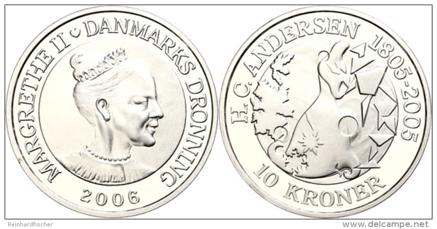 10 Kronen, 2006, Die Schneek&ouml;nigin, KM 914, Mit Zertifikat In Ausgabeschatulle, PP.  PP10 Coronas, 2006,... - Dinamarca