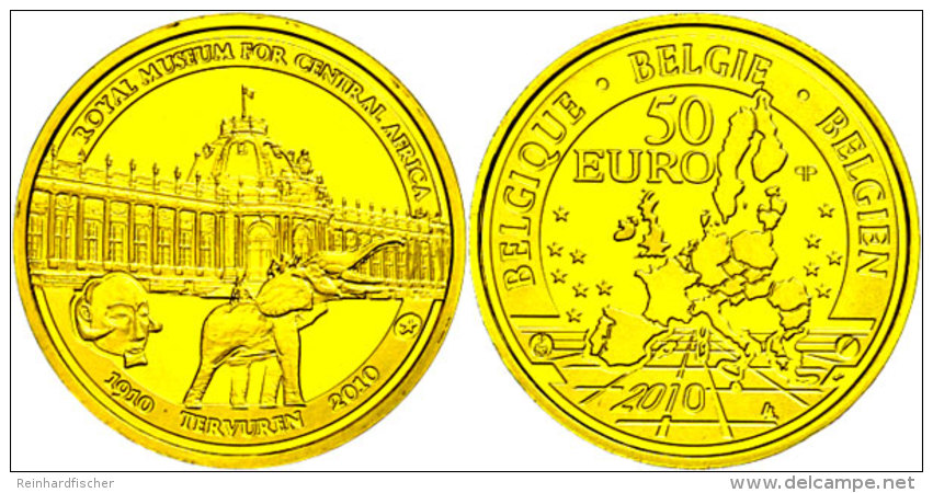 50 Euro, Gold, 2010, 100 Jahre Museumsgeb&auml;ude, KM 306, Sch&ouml;n 275, Im Etui Mit Kapsel (nur H&auml;lfte)... - Otros & Sin Clasificación