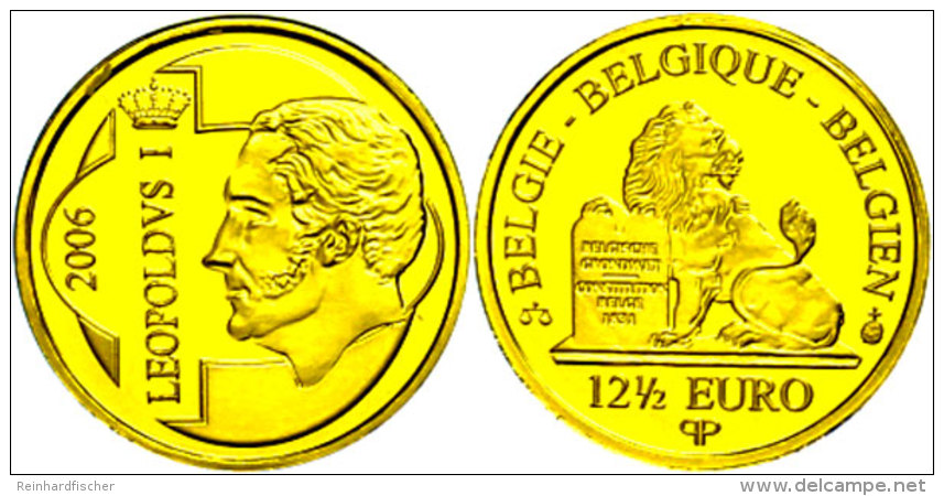 12,5 Euro, Gold, 2006, Leopold Von Sachsen-Coburg-Gotha, KM 259, Sch&ouml;n 227, In Kapsel Mit Zertifikat, Auflage... - Otros & Sin Clasificación