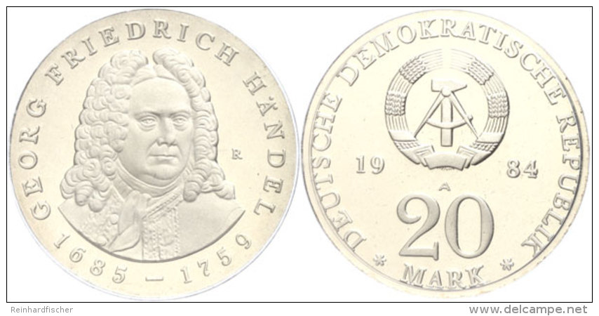 20 Mark, 1984, H&auml;ndel, PP In Hartplastik Verplombt, Katalog: J. 1595 PP20 Mark, 1984, Brawl, PP In UPVC... - Otros & Sin Clasificación