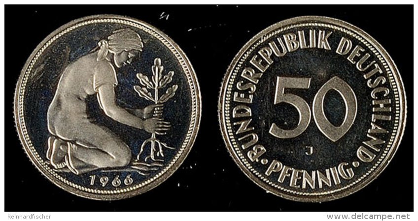 50 Pfennig, 1966, Mzz J, PP., Katalog: J. 384 PP50 Penny, 1966, Mzz J, PP., Catalogue: J. 384 PP - Otros & Sin Clasificación