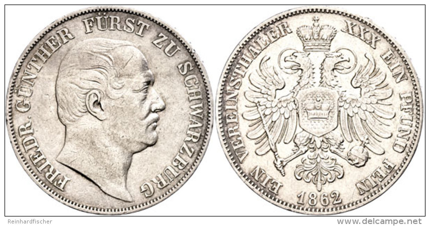 Taler, 1866, Friedrich G&uuml;nther, AKS 13, J. 56, Randfehler, Ss.  SsThaler, 1866, Friedrich G&uuml;nther,... - Otros & Sin Clasificación