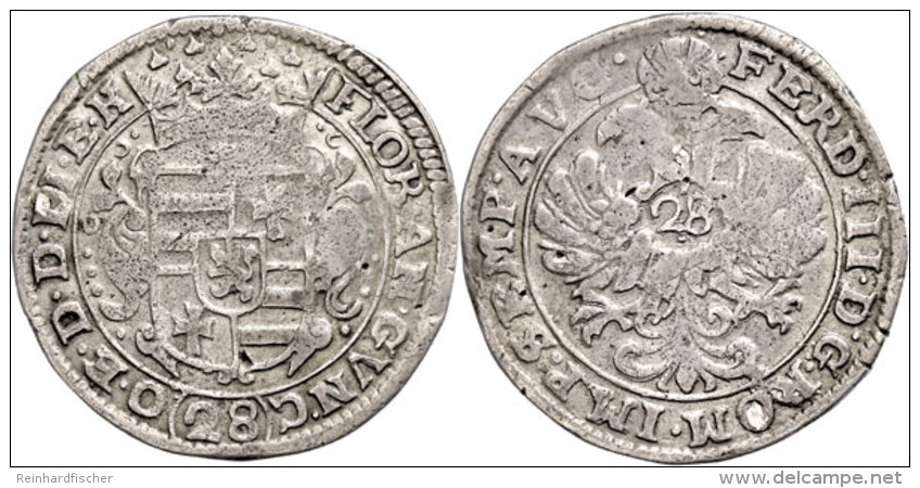 Gulden (28 St&uuml;ber), O.J. (1649-1651), Mit Titel Ferdinand III., Dav. 714, Ss.  SsGuilder (28 St&uuml;ber),... - Otros & Sin Clasificación