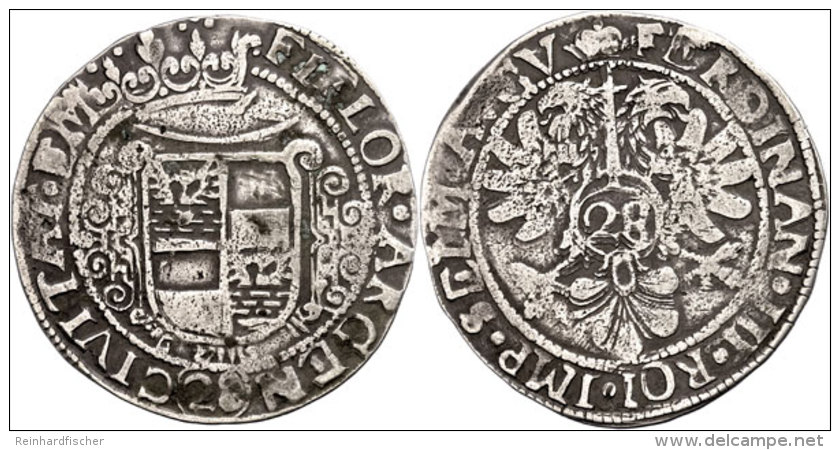 Gulden (28 St&uuml;ber), O.J. (1637-1653), Mit Titel Ferdinand III., Dav. 508, Ss.  SsGuilder (28 St&uuml;ber),... - Otros & Sin Clasificación