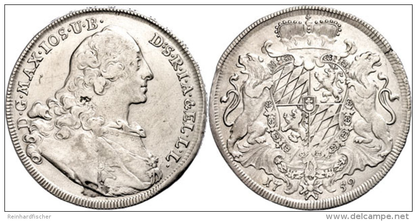 Taler, 1759, Maximilian III. Joseph, Dav. 1949, Schr&ouml;tlingsfehler, Ss-vz.  Ss-vzThaler, 1759, Maximilian... - Otros & Sin Clasificación