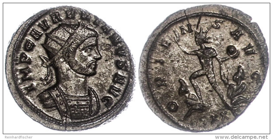 Aurelianus, 270-275, Antoninian, Voller Silbersud, Ticinum. Av: B&uuml;ste Mit Strahlenkrone Nach Rechts. RIC 151,... - Otros & Sin Clasificación