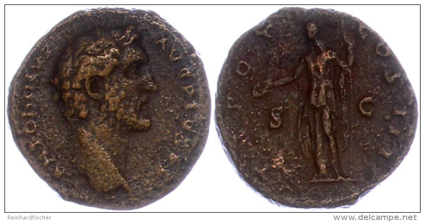 138-161, AE-As, Antoninus - Pius, Av: B&uuml;ste Nach Rechts Mit Umschrift. Rev: Clementia Mit Patera Und Szepta... - Otros & Sin Clasificación