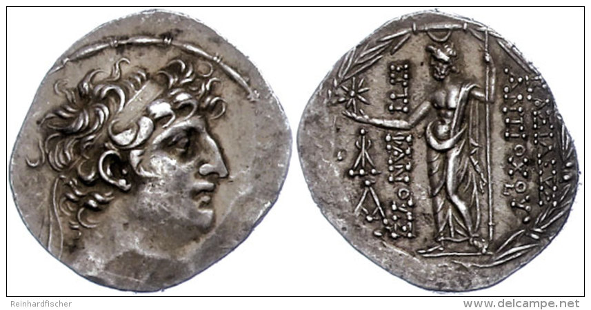 Antiochia Am Orontes, Tetradrachme (16,55g),112-111 V. Chr., Antiochos VIII. Av: Kopf Nach Rechts. Rev: Zeus... - Sin Clasificación