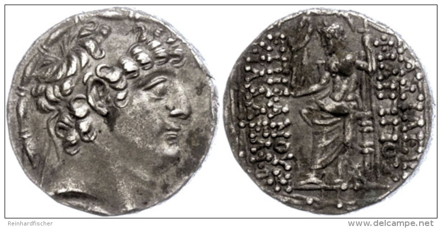 Tetradrachme (15,72g), 93-83 V. Chr., Philippos Philadelphos, Antiochia. Av: Kopf Nach Rechts. Rev: Thronender Zeus... - Sin Clasificación