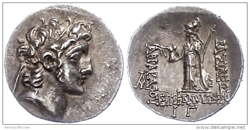 Drachme (4,17g), 130-116 V. Chr.Ariarathes VI. Epiphanes Philopator. Av: Kopf Nach Rechts. Rev: Athena Mit Speer... - Sin Clasificación