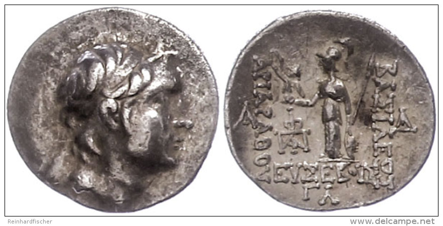 Drachme (4,19g), 220-163 V. Chr., Ariarathes IX. Eusebes. Av: Kopf Nach Rechts. Rev: Athena Mit Schild Und Speer... - Sin Clasificación