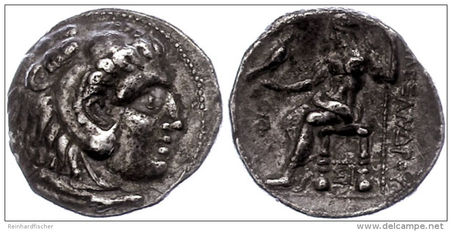 Makedonien, Sidon,Tetradrachme (15,90g), 313-312 V. Chr., Alexander III. Av: Herakleskopf Mit L&ouml;wenfell Nach... - Sin Clasificación