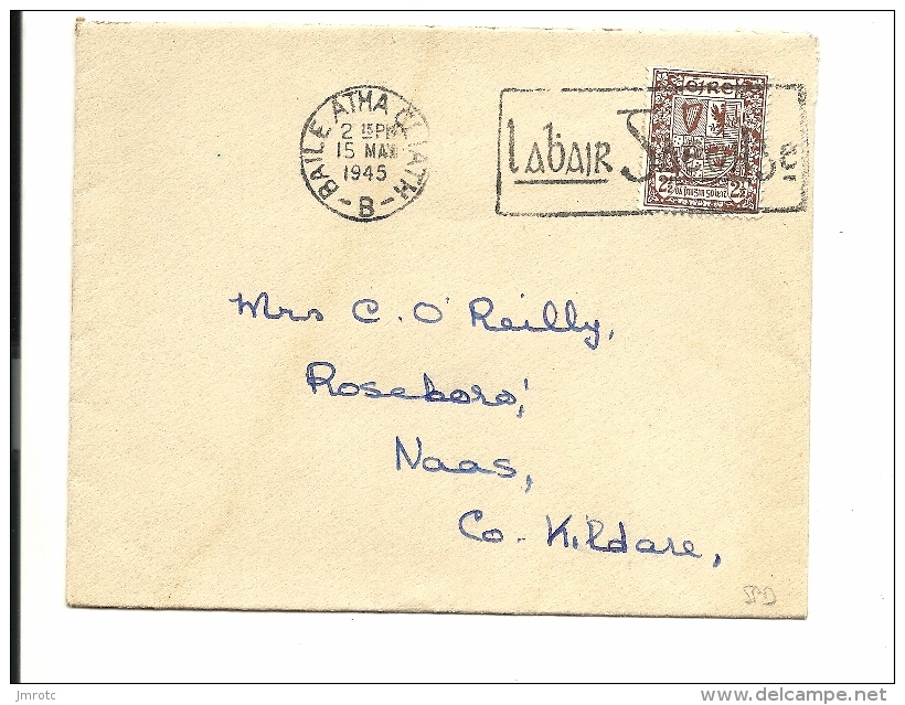 Lettre Irlande 1945 (12) - Cartas & Documentos