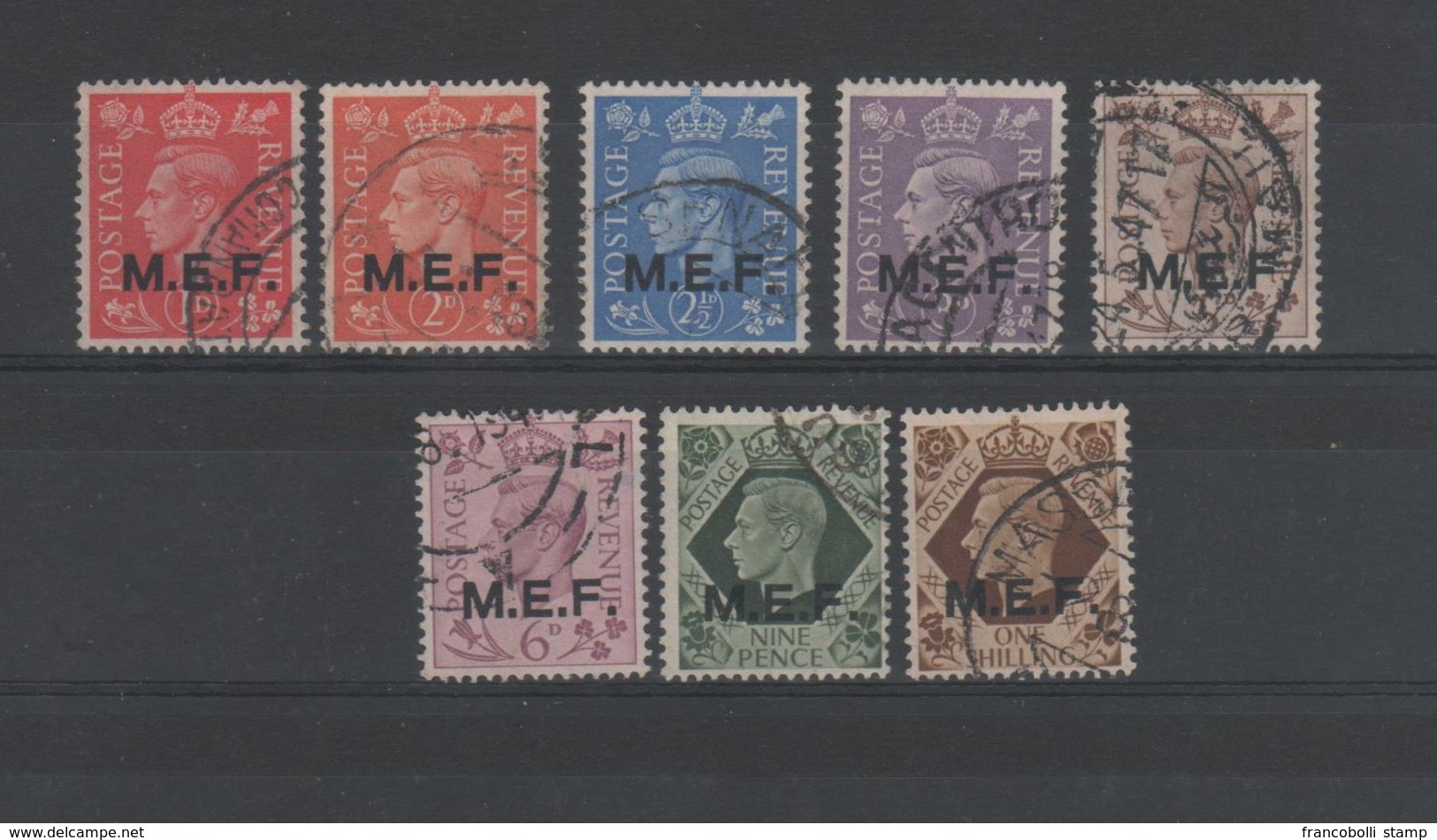 1943 MEF Colonie Occ. Straniere Franc. 8 Val. US - Andere & Zonder Classificatie