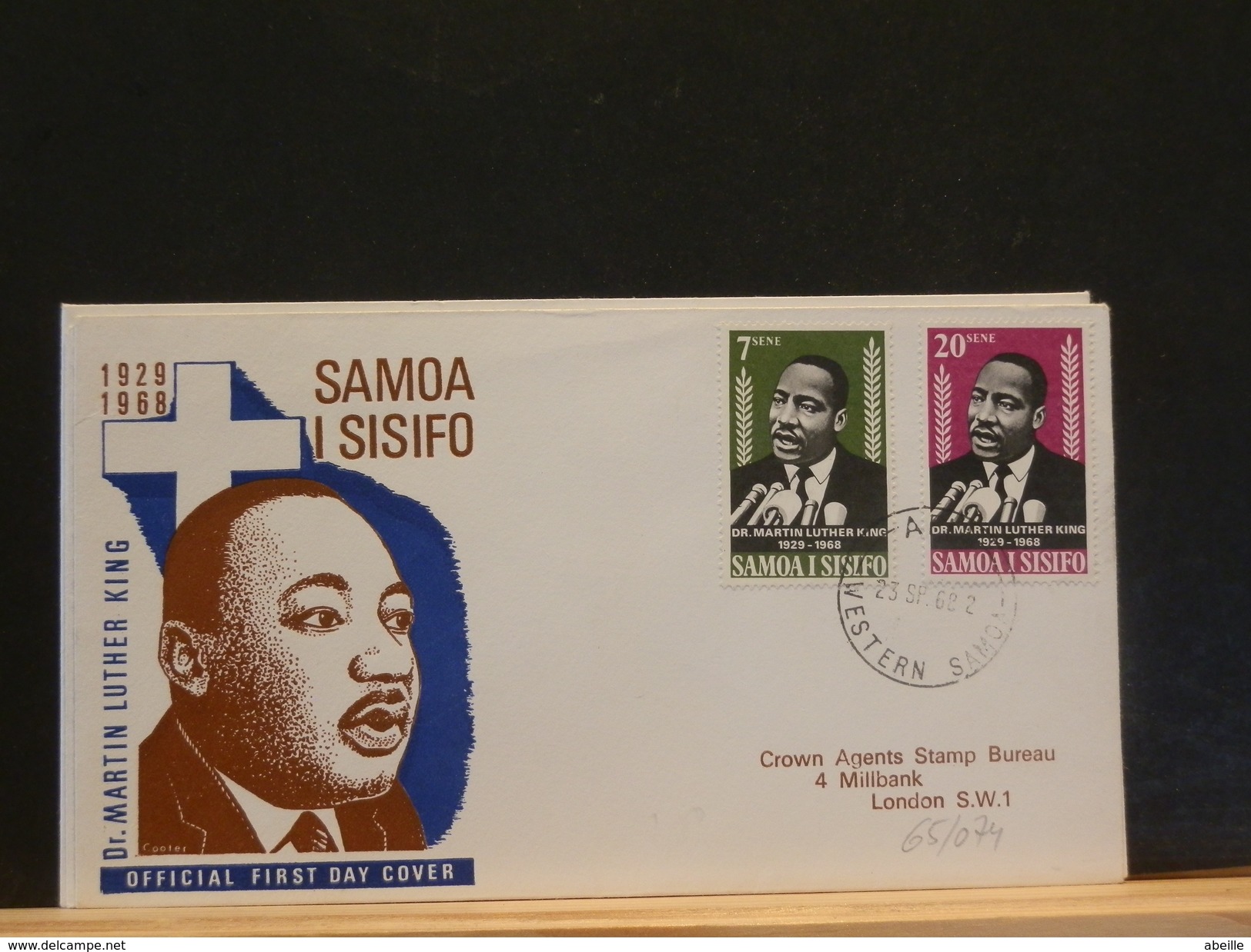 65/074   FDC  SAMOA - Martin Luther King