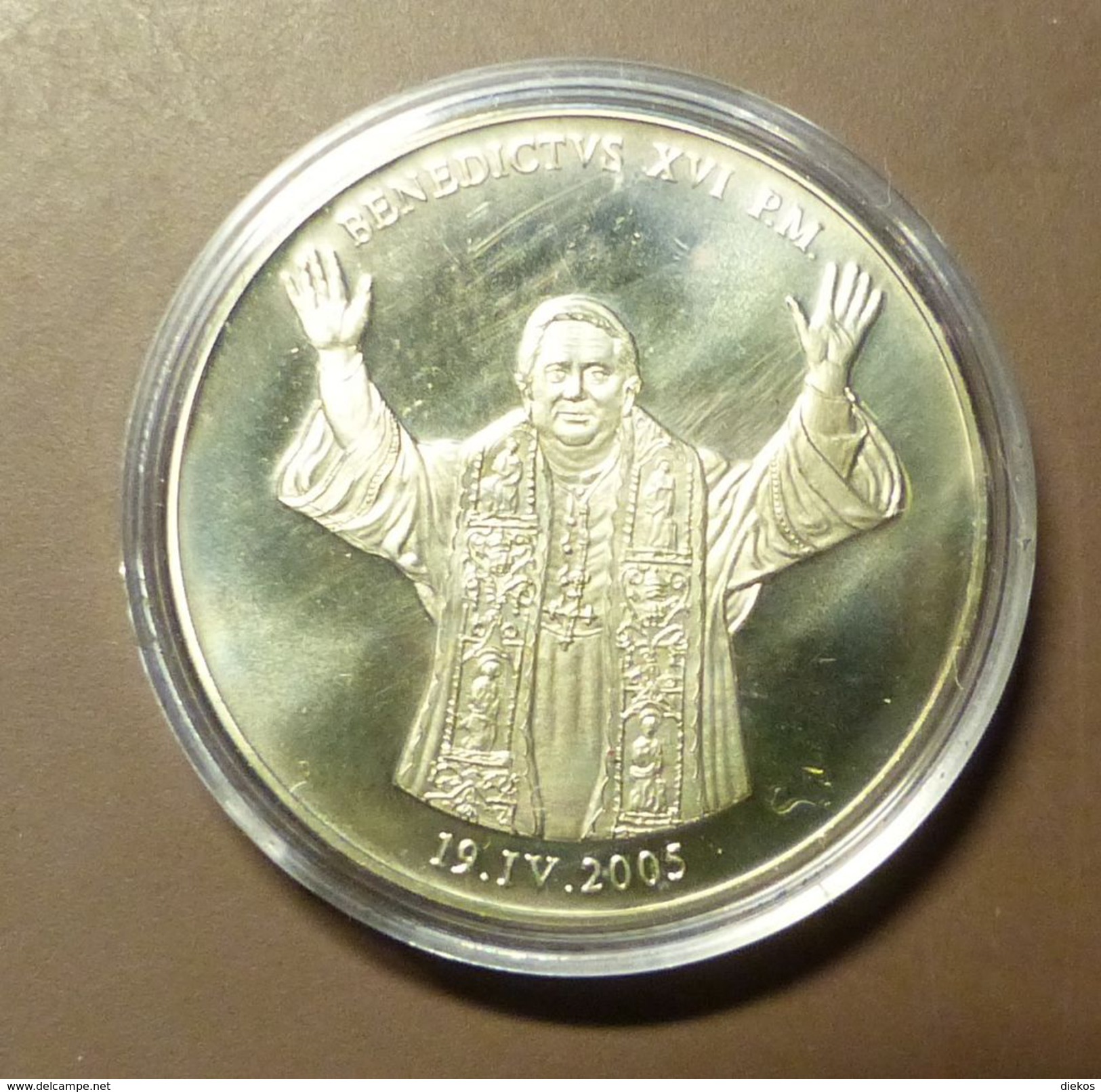 Medalla Token Jeton Alemania Benedictus XVI  #m160 - Sonstige & Ohne Zuordnung