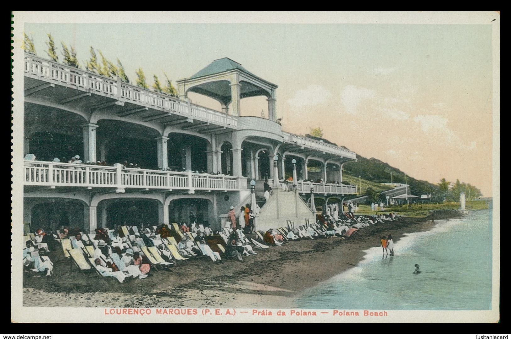 LOURENÇO MARQUES - Praia Da Polana ( Ed. Santos Rufino Nº B/ 9) Carte Postale - Mozambico