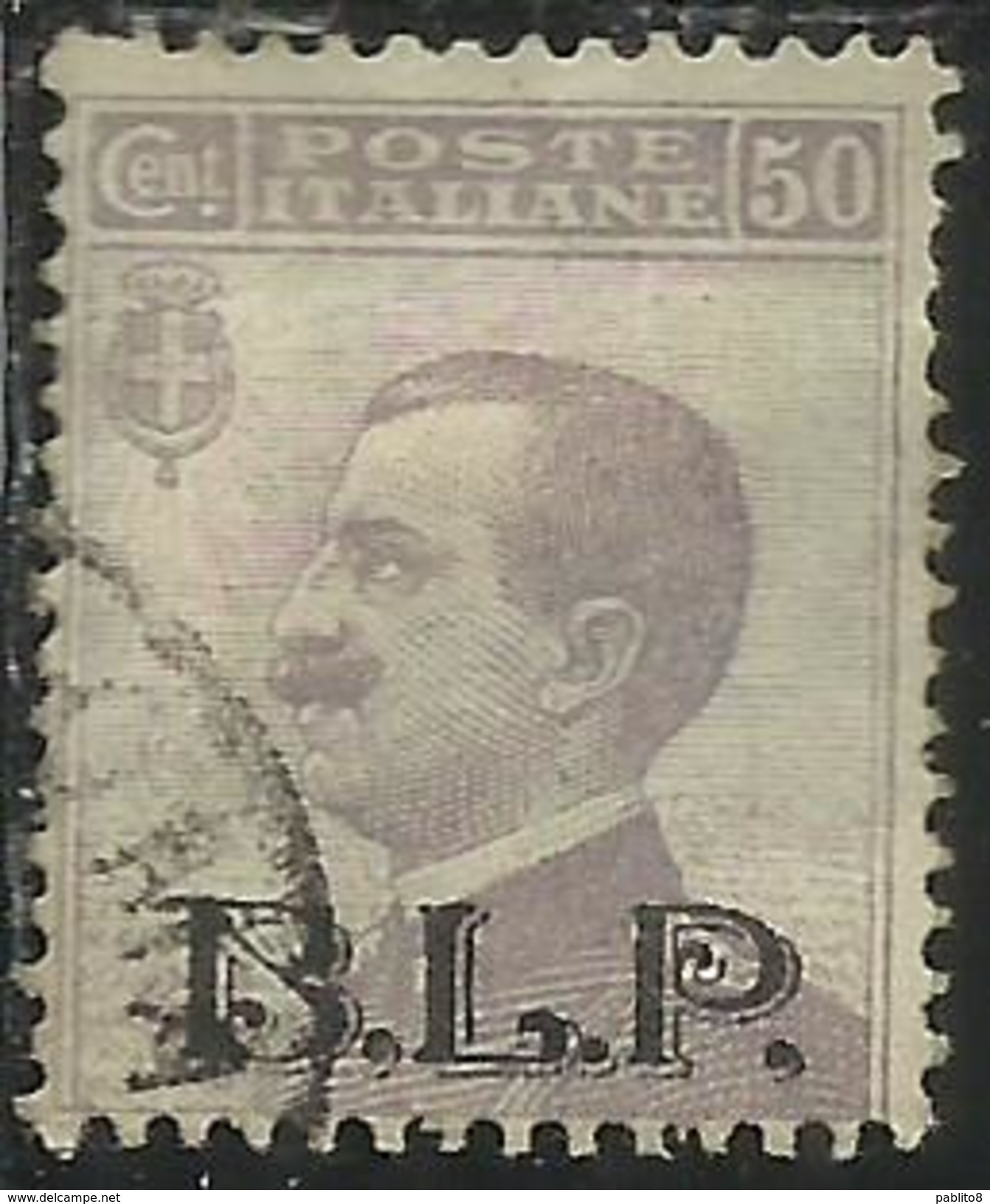 ITALY KINGDOM ITALIA REGNO BLP 1922 1923 CENT. 50 II TIPO USATO USED OBLITERE' - Stamps For Advertising Covers (BLP)