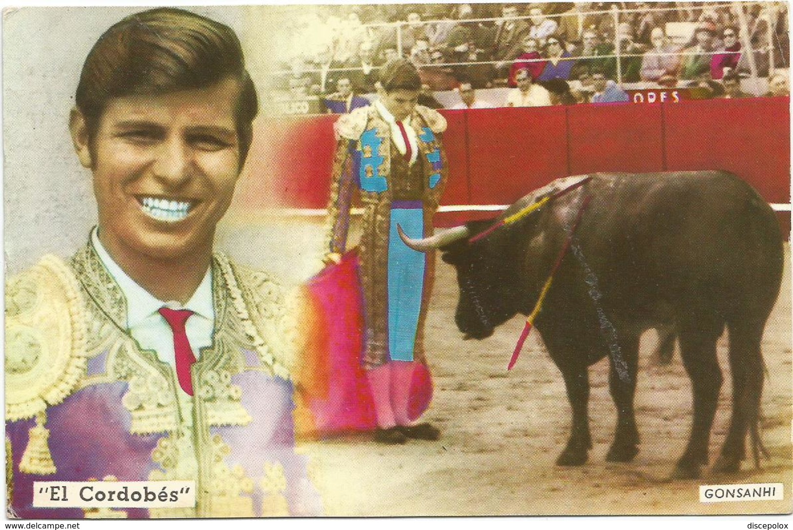 T1284 Corrida De Toros - Manuel Benitez El Cordobes - Gonsanhi / Viaggiata 1965 - Corrida