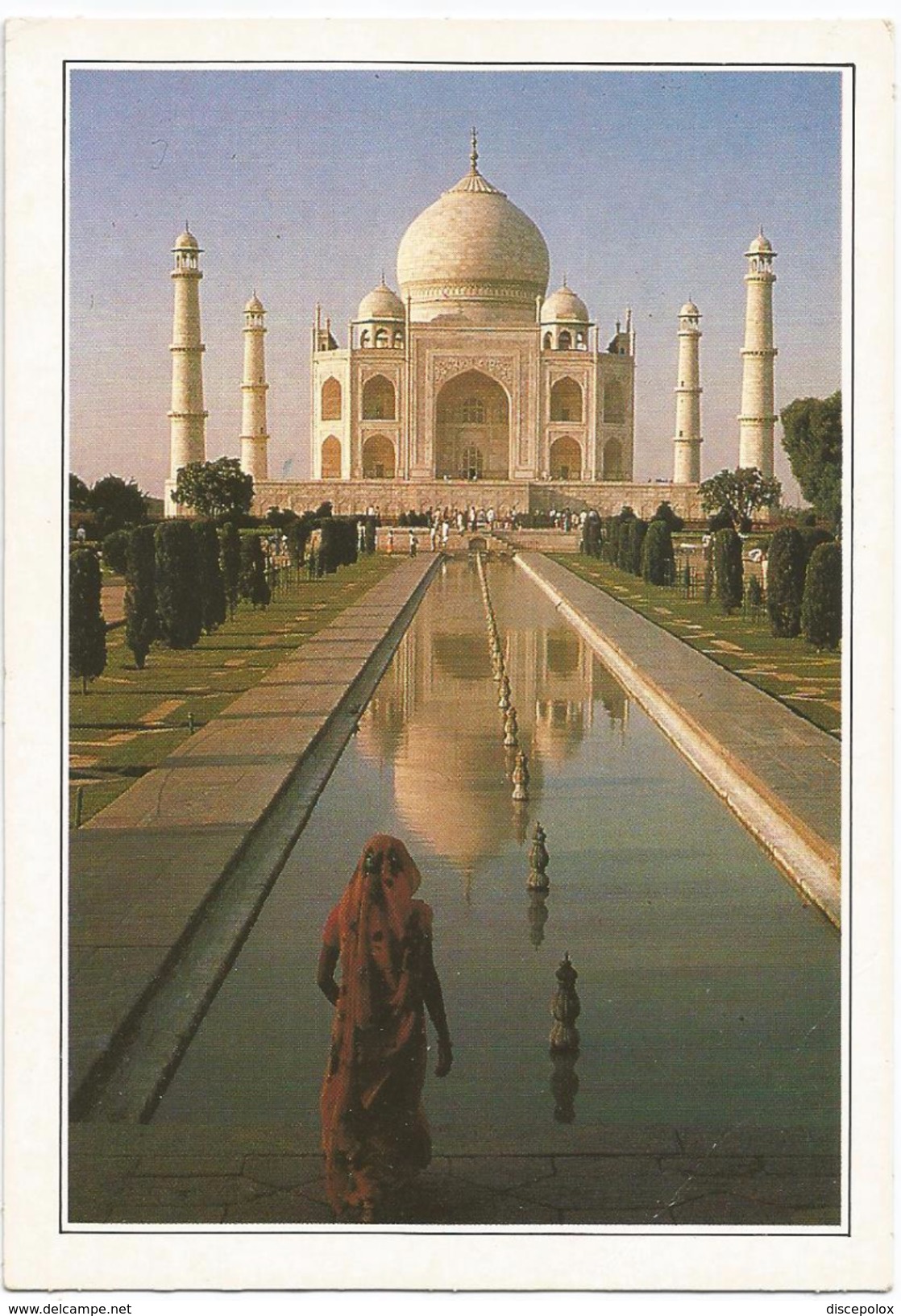 T1286 India - Taj Mahal - Cartolina Con Legenda Descrittiva / Non Viaggiata - Asien