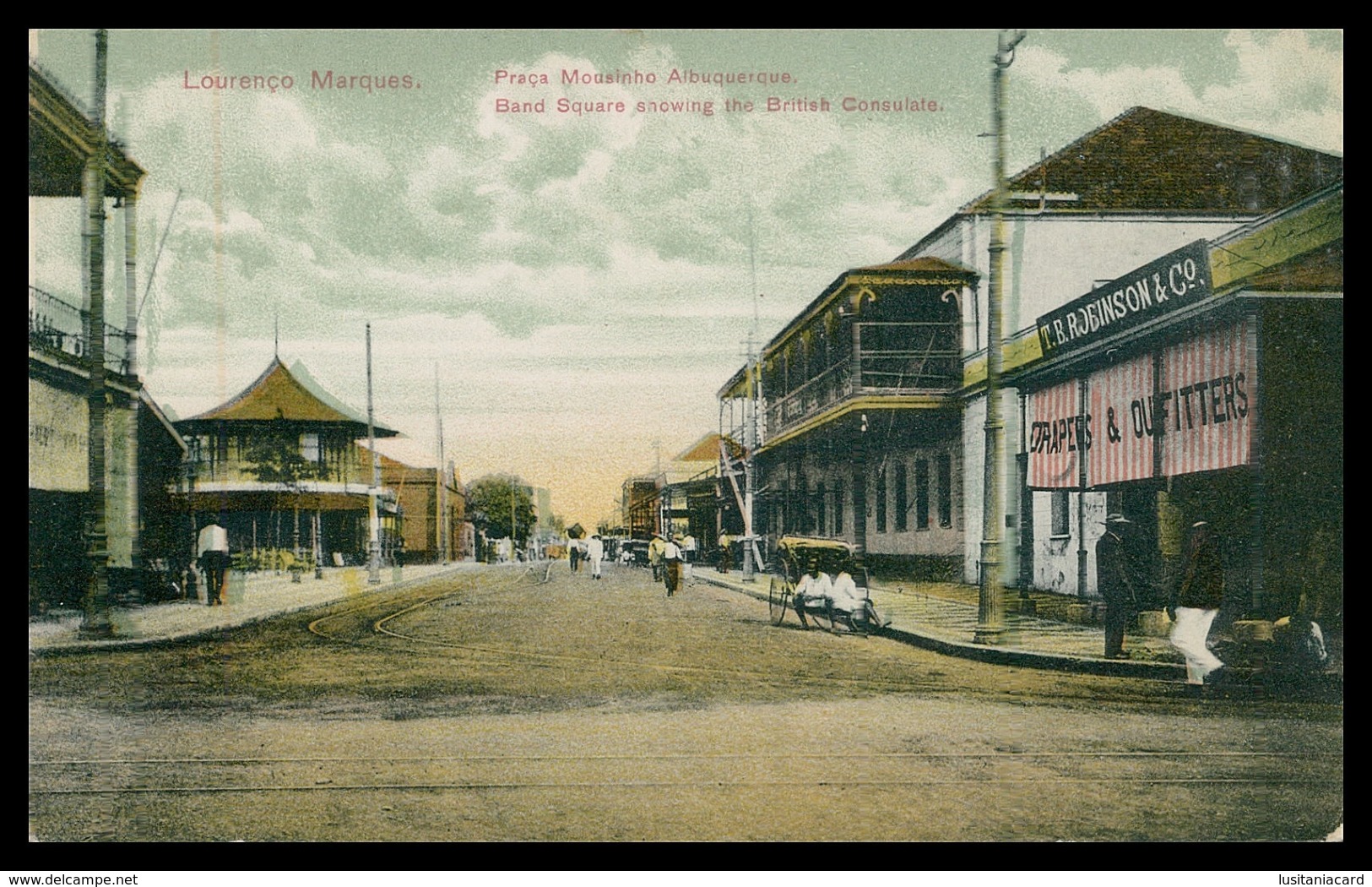 LOURENÇO MARQUES - Praça Mousinho De Albuquerque ( Ed. Spanos & Tsitsias Nº 4729) Carte Postale - Mozambique