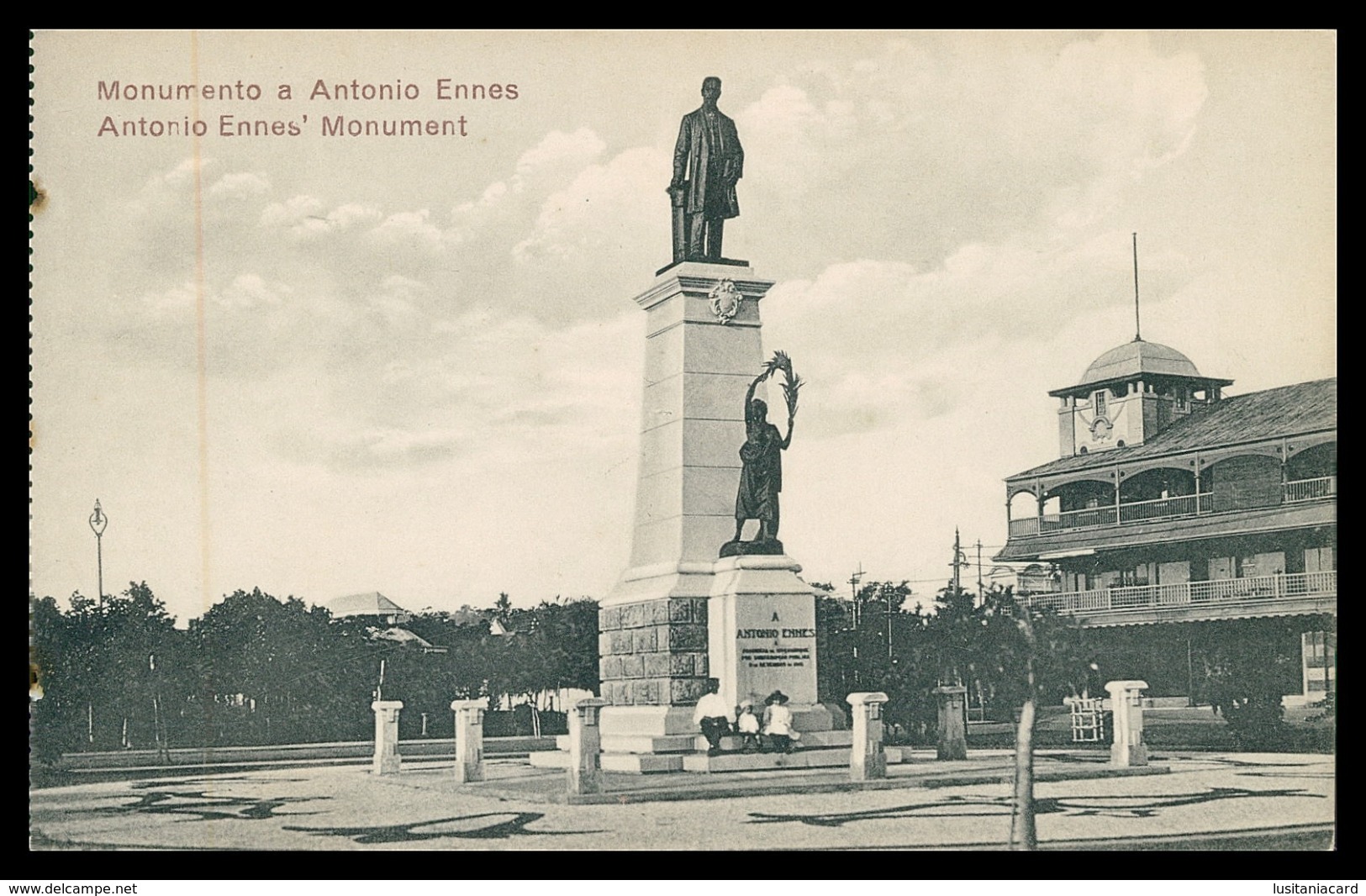 LOURENÇO MARQUES - ESTATUAS - Monumento A Antonio Ennes ( Ed. Spanos & Tsitsias Nº 6769) Carte Postale - Mozambique