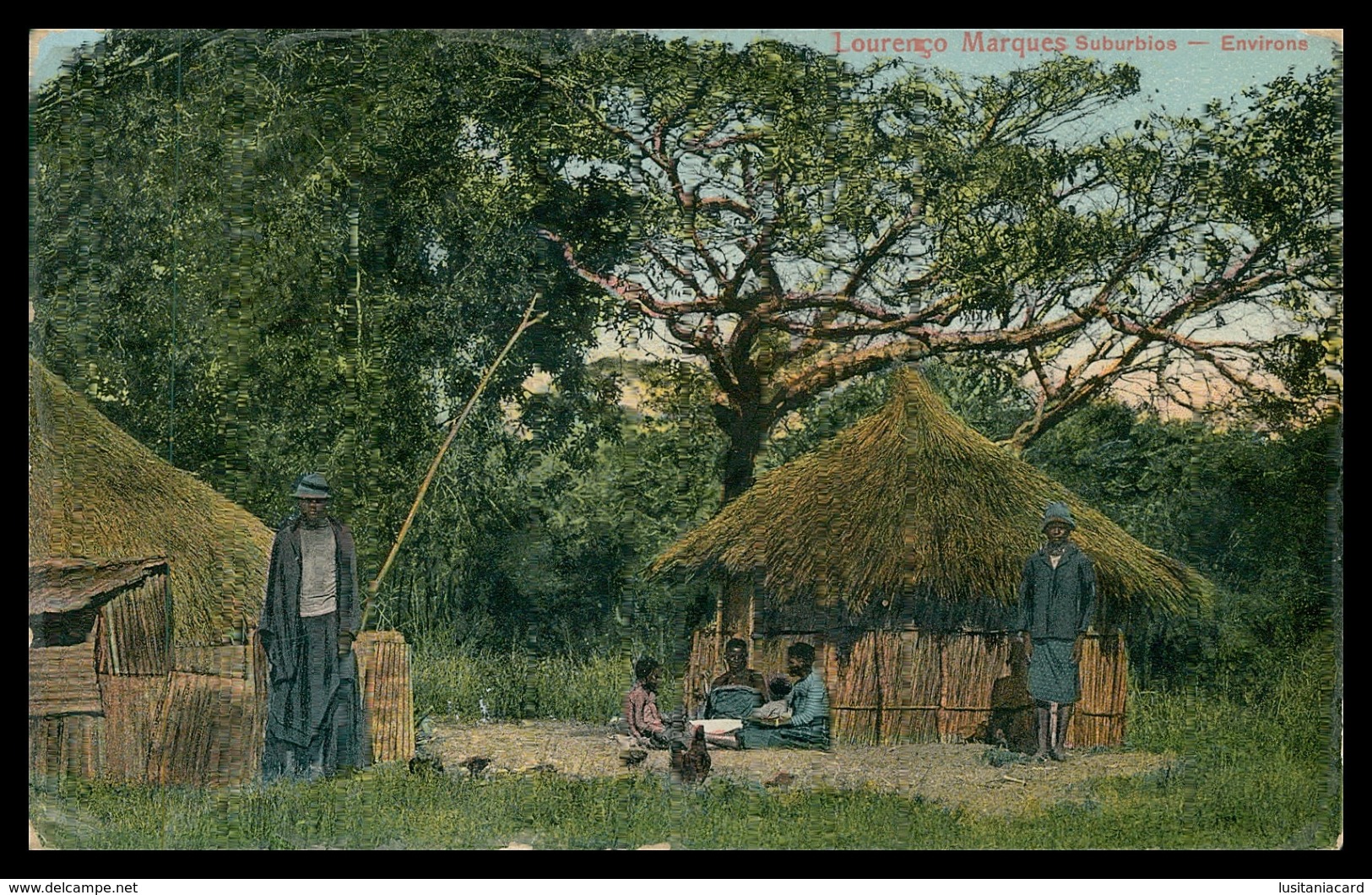 LOURENÇO MARQUES - Suburbios ( Ed. J. Fernandes Moinhos) Carte Postale - Mozambico