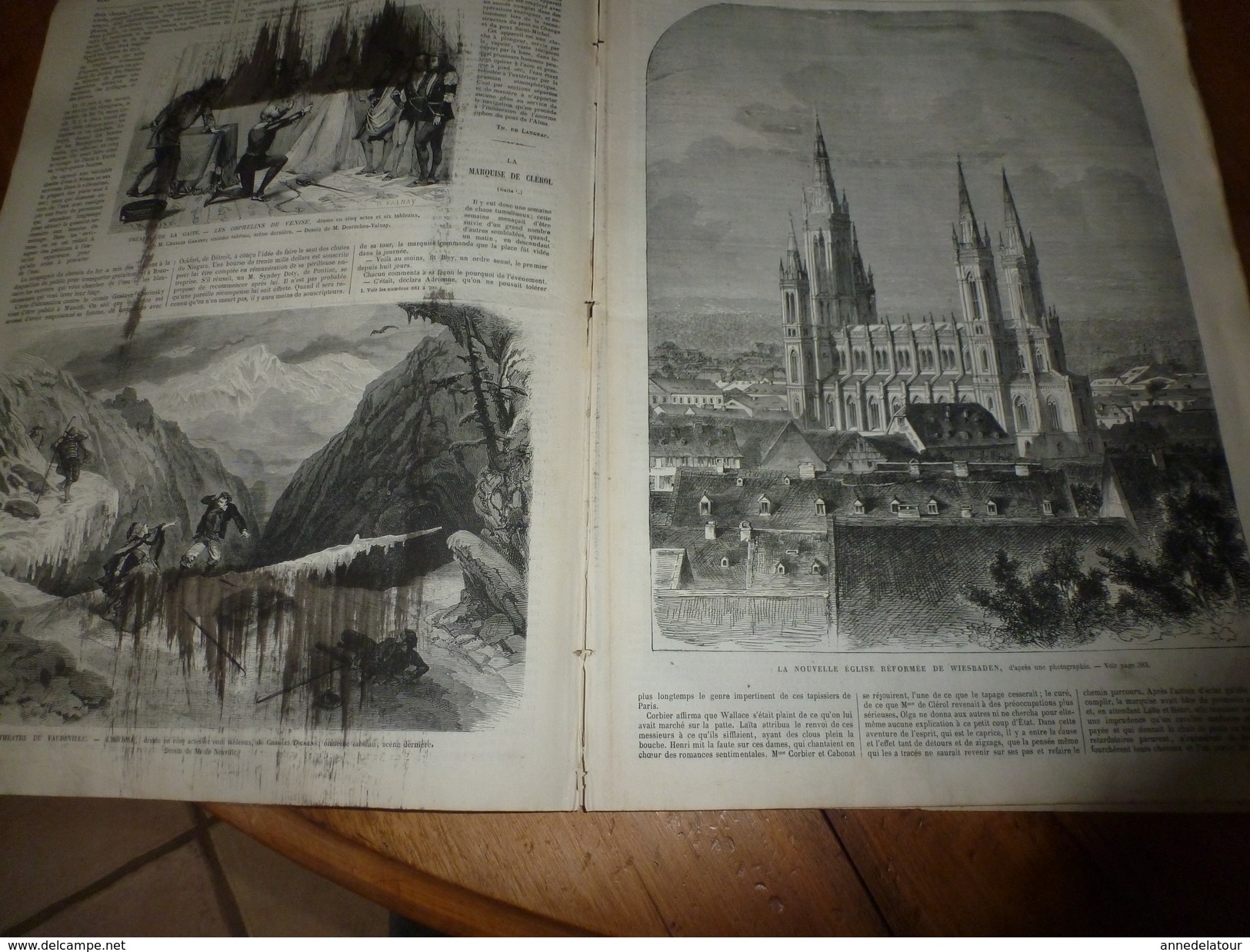 1868 Course chevaux;Wiesbaden;Venise;Route de la GEMMI en Suisse; Agnès de Salm-Salm; La ROMAIKA (danse grecque); etc