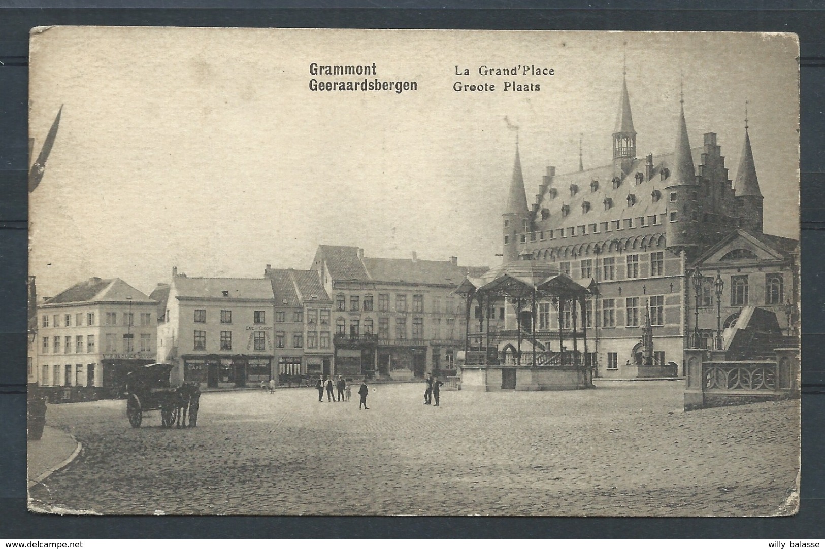 +++ CPA - GRAMMONT - GEERAARDSBERGEN - La Grand'Place - Groote Plaats - Kiosque  // - Geraardsbergen