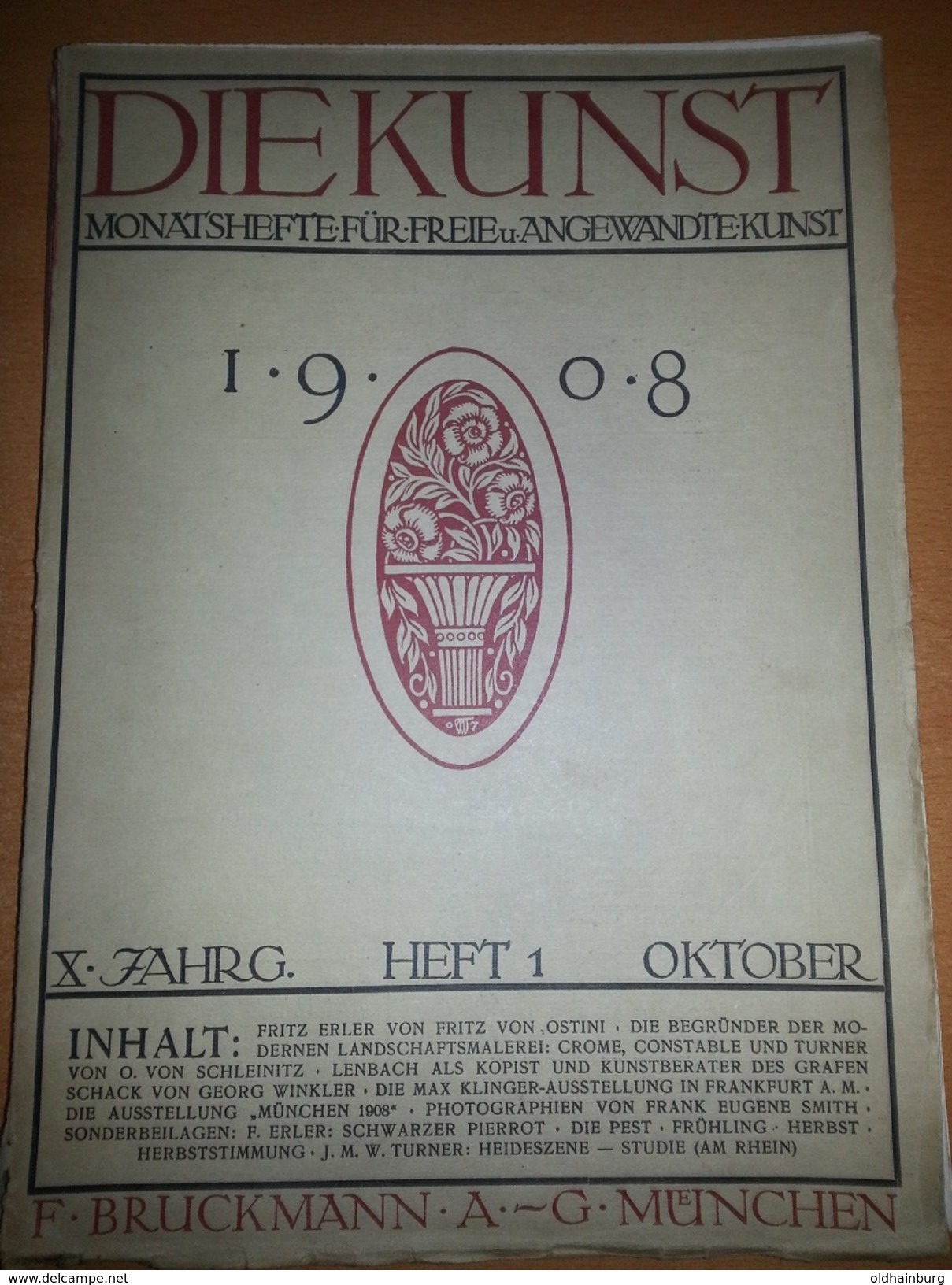 Aus 1908, Zahlreiche Kunstdrucke Fritz Erler, Beilage Zur Zeitschrift.... - Plakate