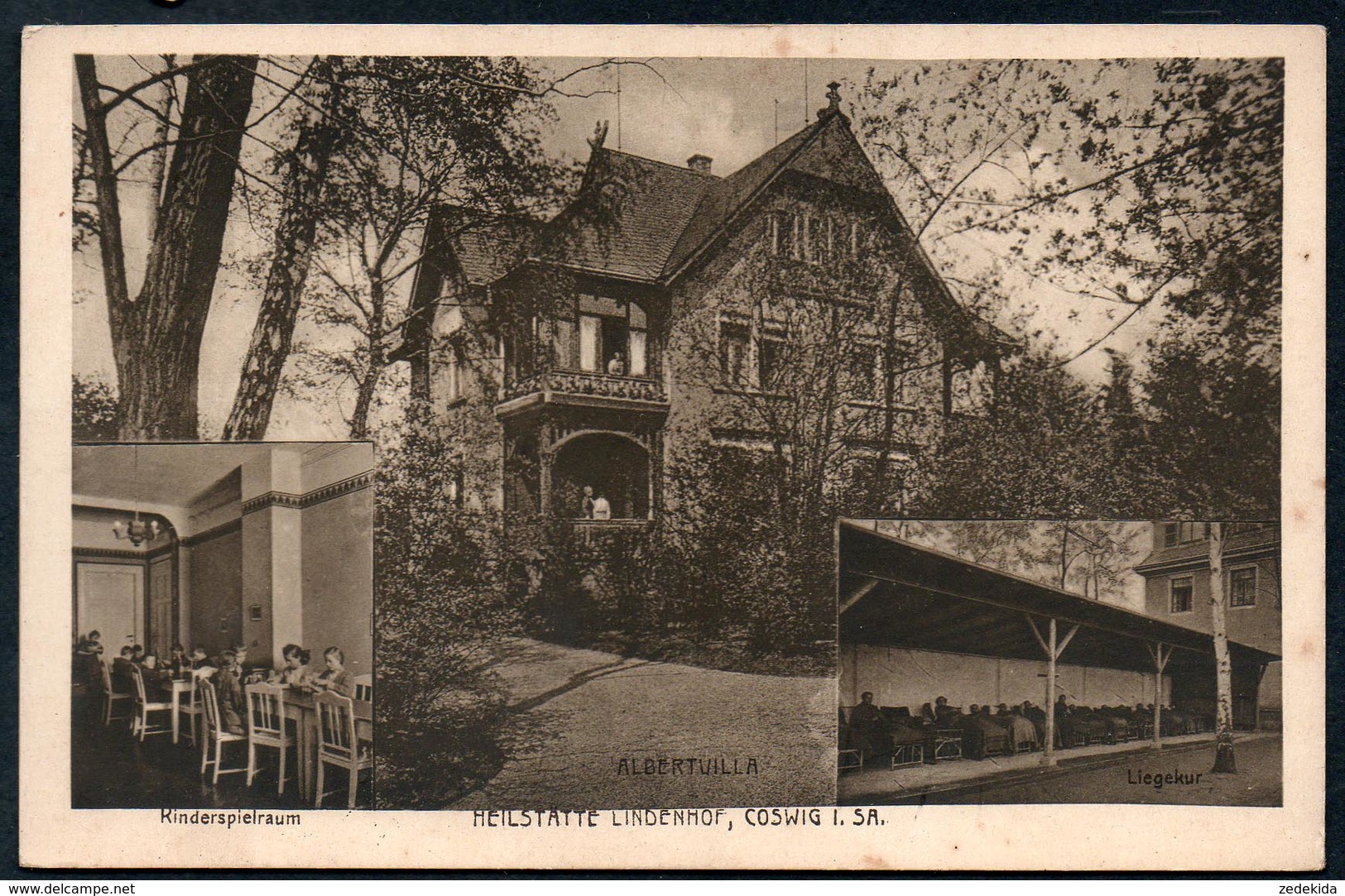 8930 - Alte MBK Ansichtskarte - Coswig - Lindenhof - Albertvilla - N. Gel - Coswig