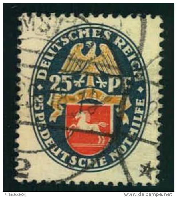 1928, 25 Pfg. Nothilfe Gestempelt (65,-) - Usati