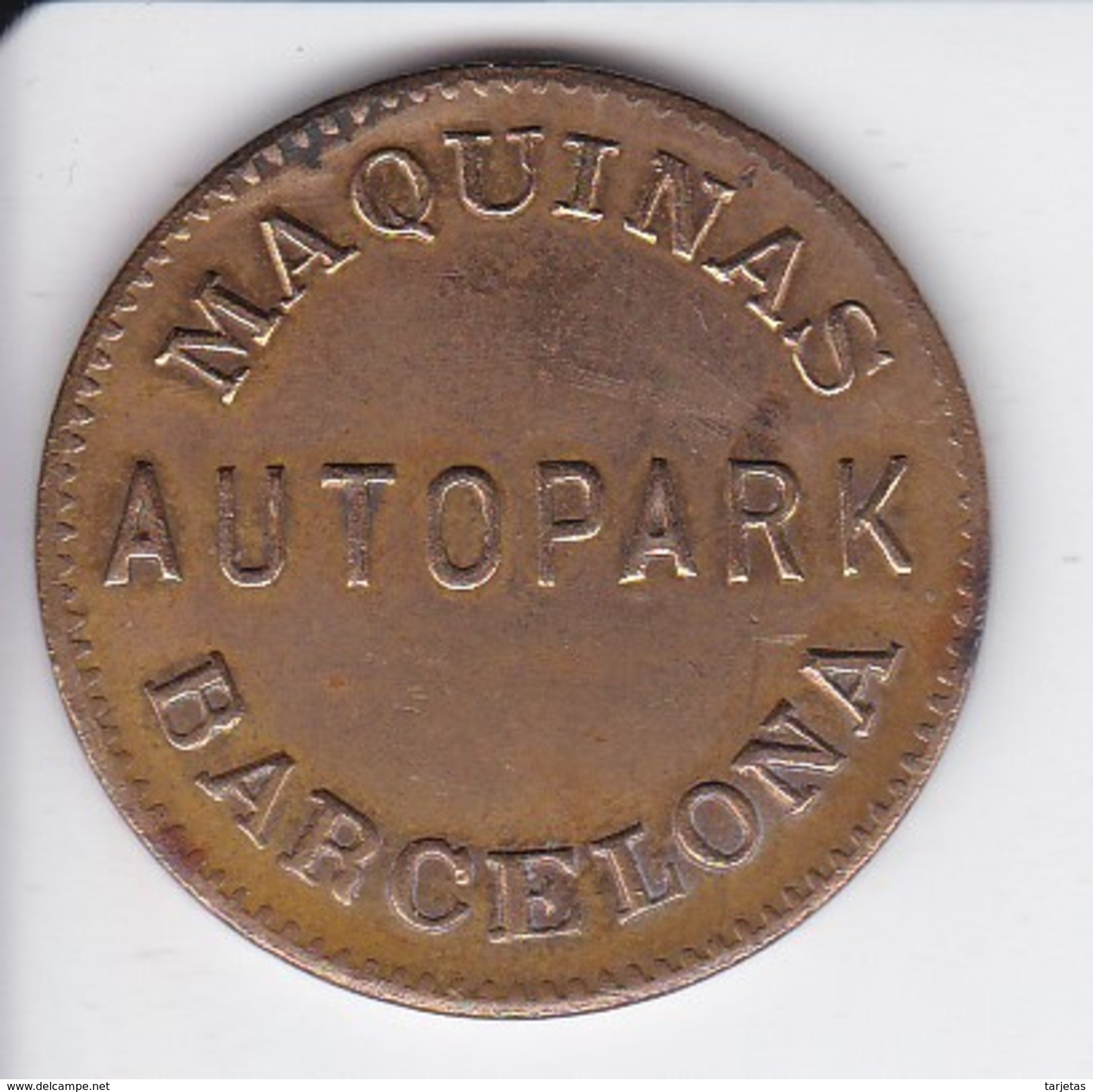 MONEDA DE 10 CENTIMOS DEL MAQUINAS AUTOPARK DE BARCELONA -  Monedas De Necesidad