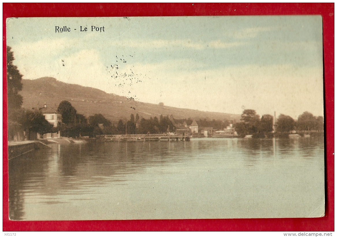 PRD-26 Rolle, Le Port. Cachet 1918 Pour Macon.  Papeterie Graf - Rolle