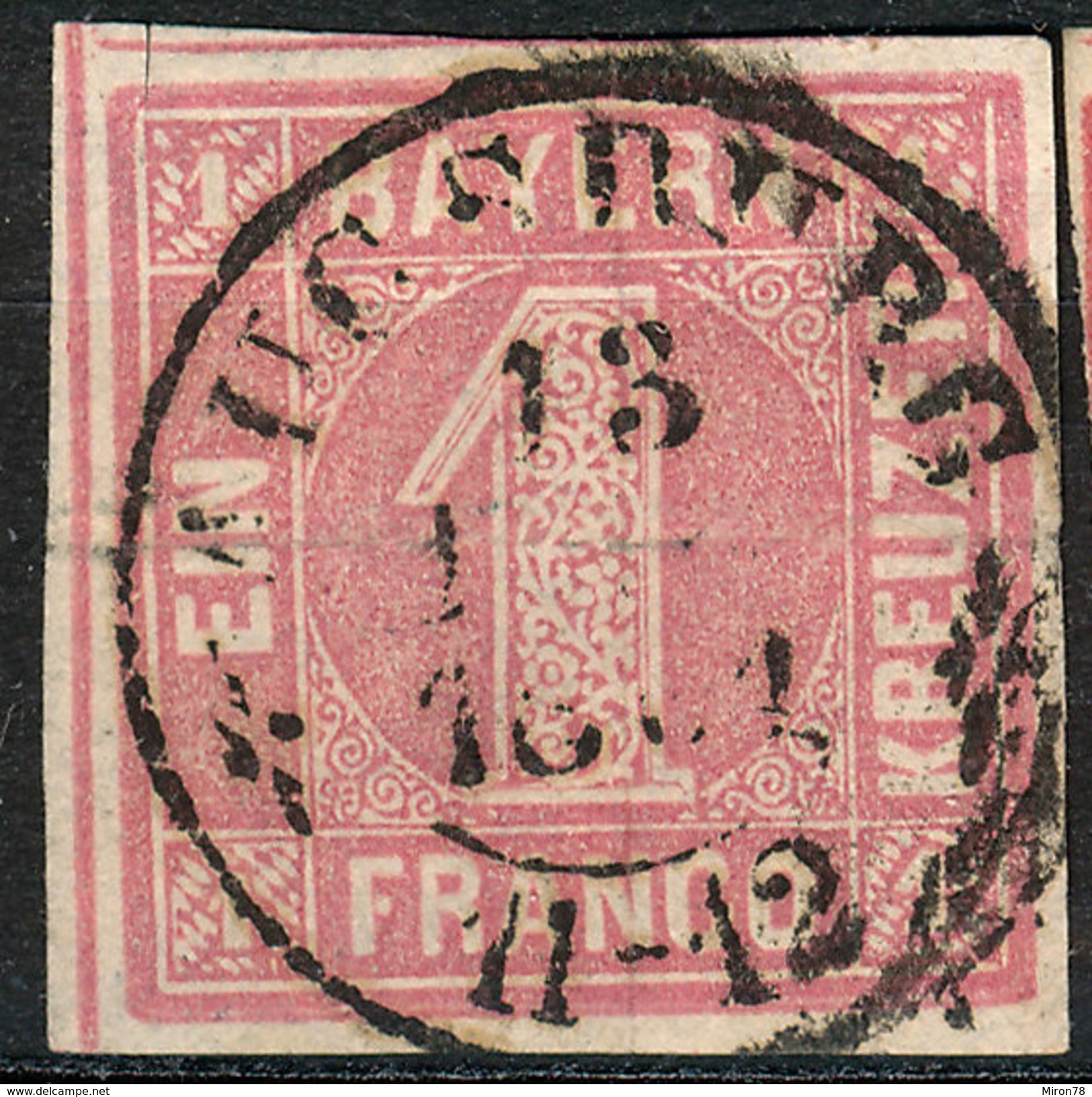 Stamp German States  Bavaria 1850-58 1kr Used Lot21 - Afgestempeld