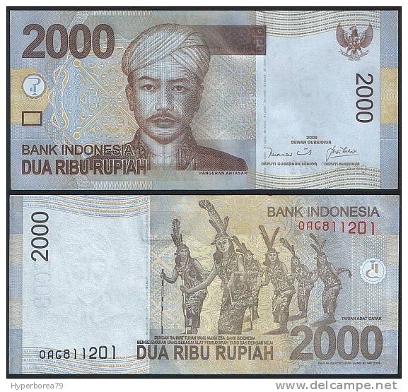 Indonesia DEALER LOT ( 5 Pcs ) - 2000 2.000 Rupiah 2009 - UNC - Indonesië