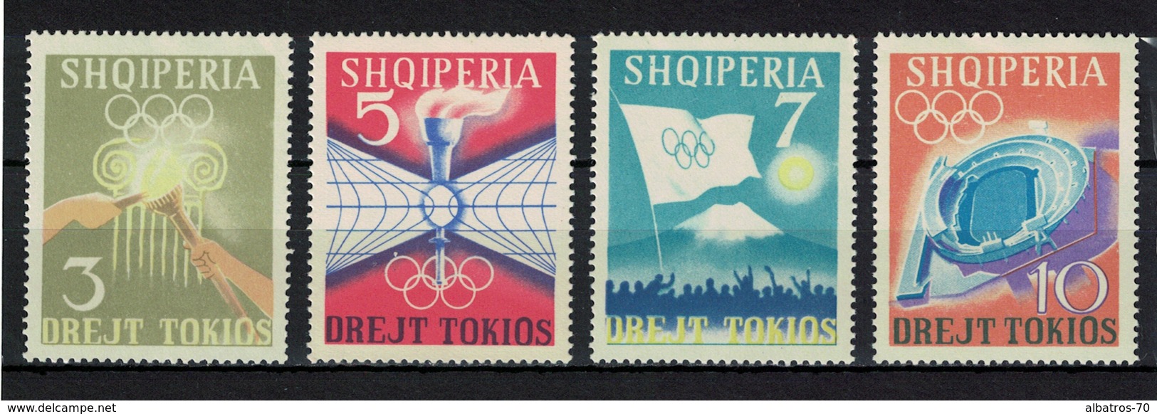 Albania 1964 _ Olympic Games - Tokyo, Japan _ Full Set - MNH** - Albania
