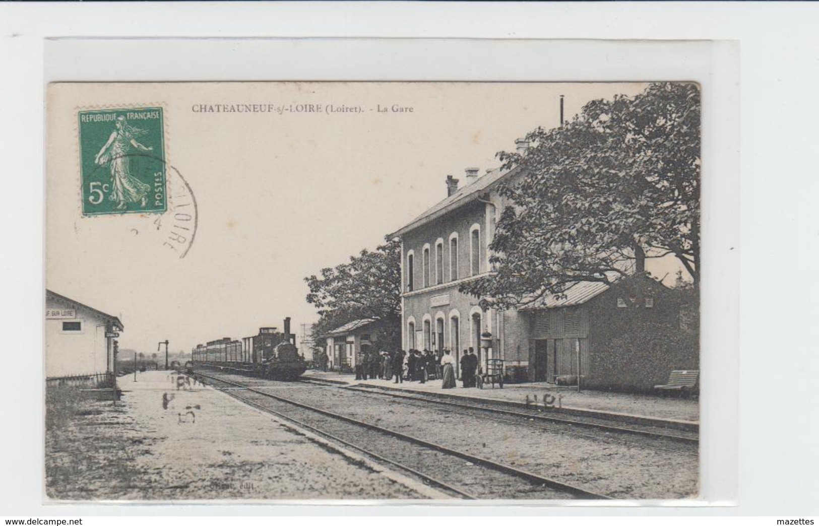 45 CHATEAUNEUF SUR LOIRE  LA GARE Trés Bon Etat - Autres & Non Classés