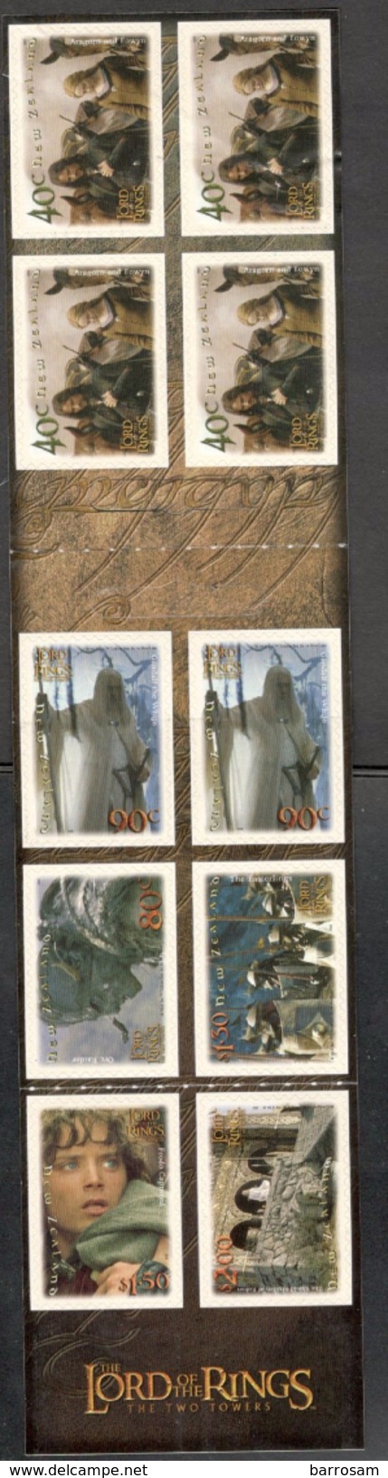 NewZealand2001:Michel1961-6 And 3 Extra Of1961 In Booklet - Booklets