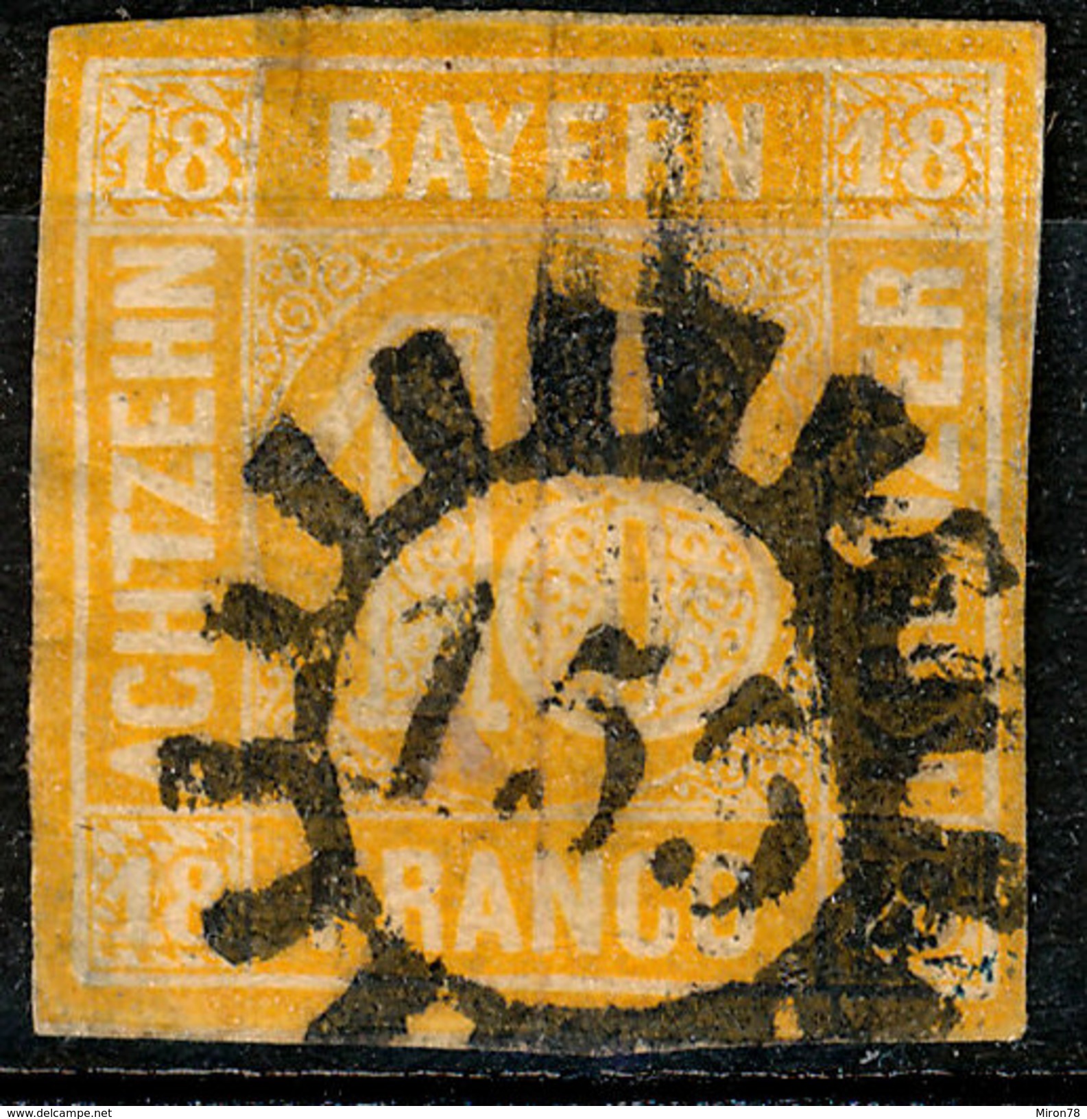 Stamp German States  Bavaria 1850-58 18kr Used Lot51 - Autres & Non Classés