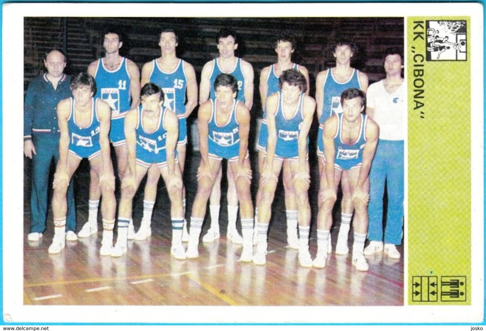 KK CIBONA Zagreb - Kresimir Cosic Mirko Novosel - Yugoslavia Old Card Svijet Sporta Basketball Basket-ball Pallacanestro - Sonstige & Ohne Zuordnung
